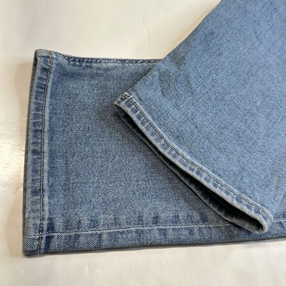 American Eagle Jeans Womens 12 Blue Mom Stretch High Rise Light Denim 90s EUC - Picture 12 of 12